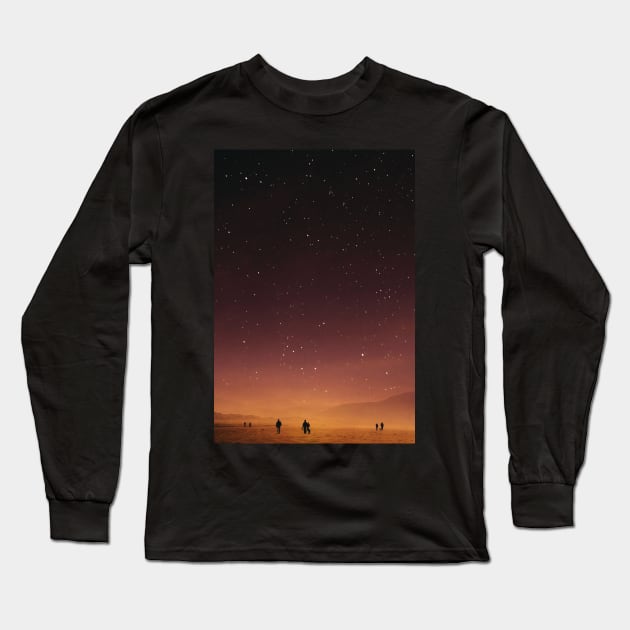 Planet Walk Long Sleeve T-Shirt by stohitro